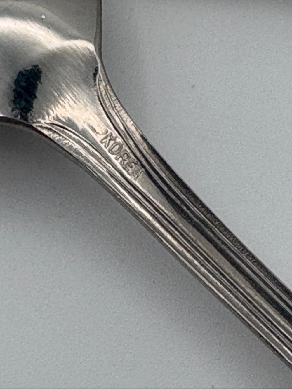 Imperial INOX Korea Iced Tea Spoons Set of 6 Floral Handles 7¼" - Picture 6 of 9